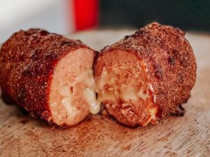 Grillworst met kaas
